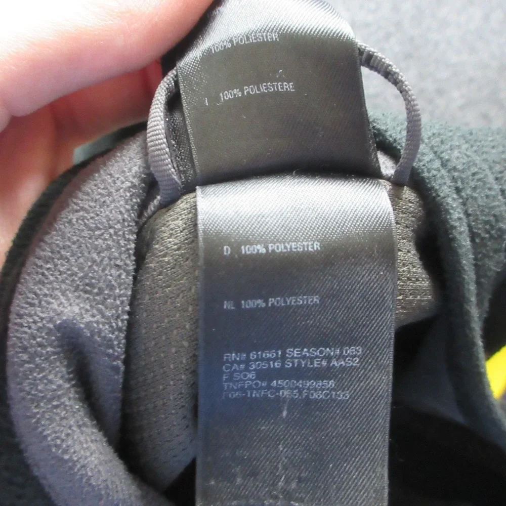 The North Face WindWall Jacket Mens XL Black Full Zip Fleece Outdoors Hiking‎ *